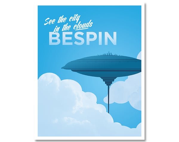 Image of Star Wars: The Empire Strikes Back - Bespin Cloud City Travel Print