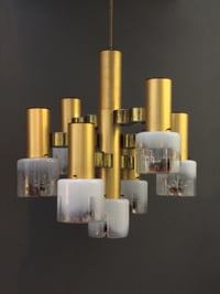 Image 1 of Chandelier with Murano Shades