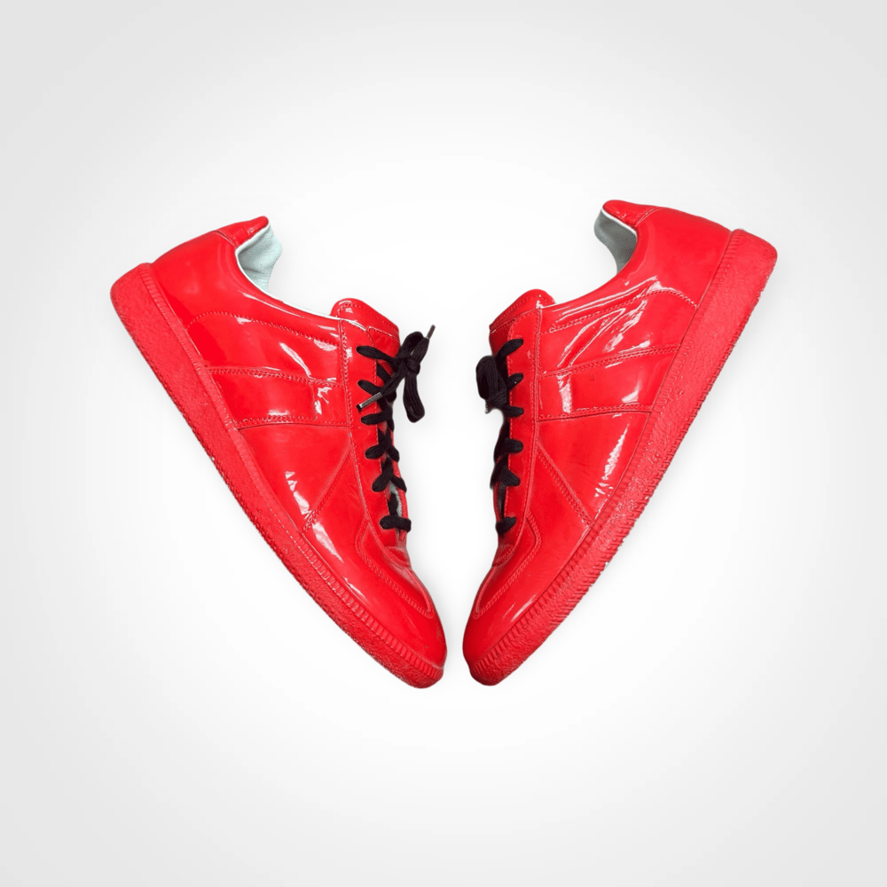 Image of Margiela Red Dipped Patent Leather Gats