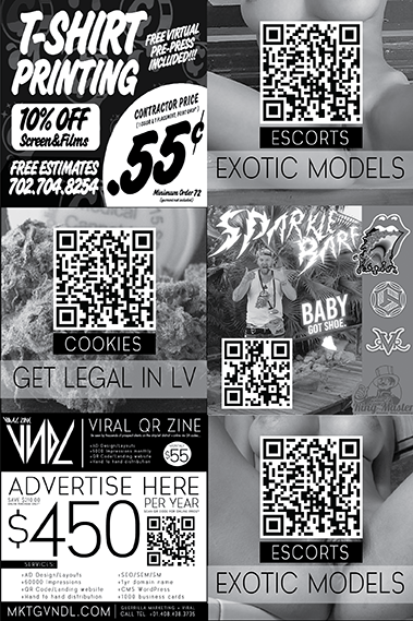 Image of international guerrilla marketing innovation QR viral printed zine FREE WEBSITE + 20%off