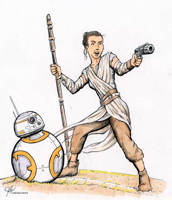 Rey Star Wars Drawing Star Wars 101