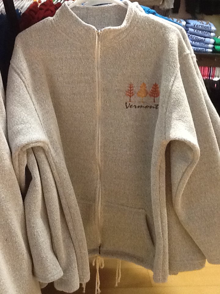 Image of VT Emb Nantucket Full Zip with tree embroidery