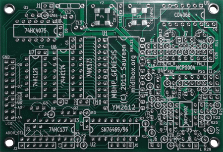 Image of MIDIbox Genesis Board