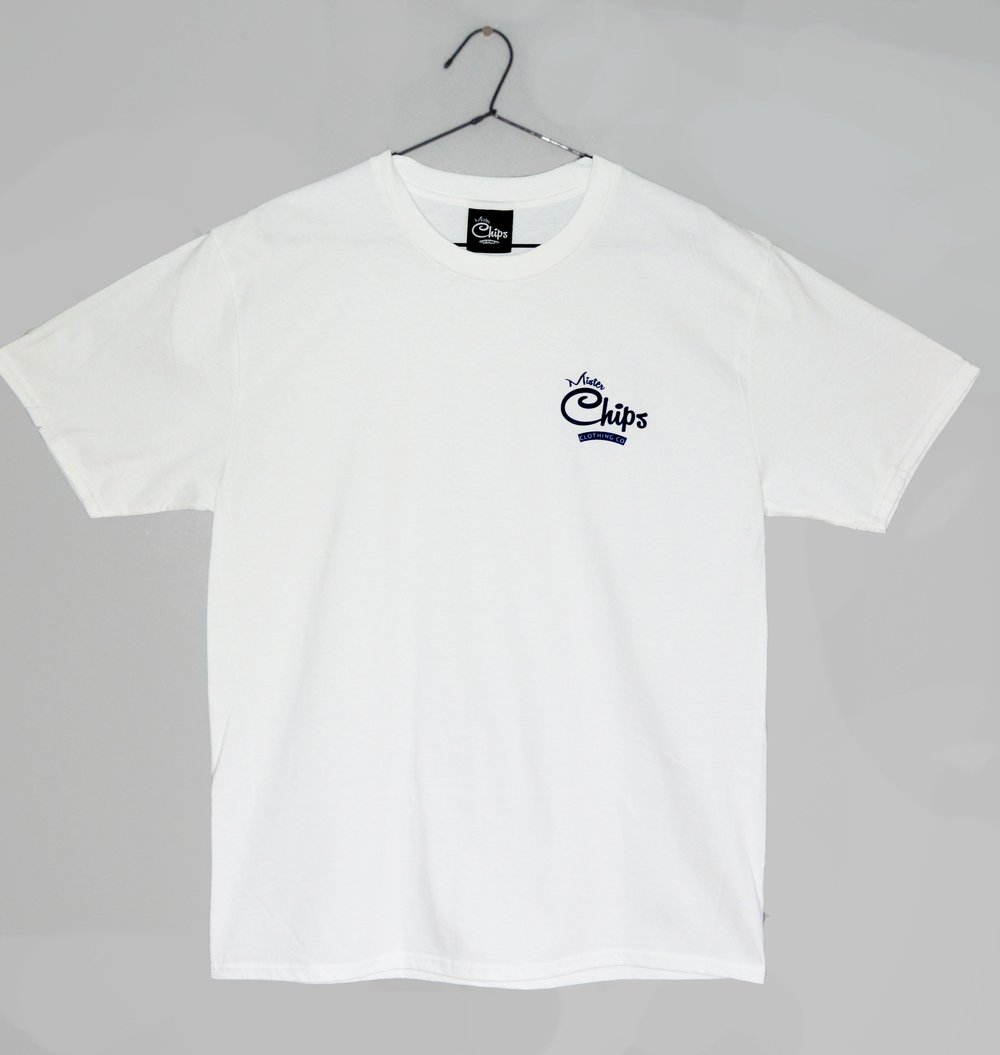 Image of Original Mister Chips Logo Tee White