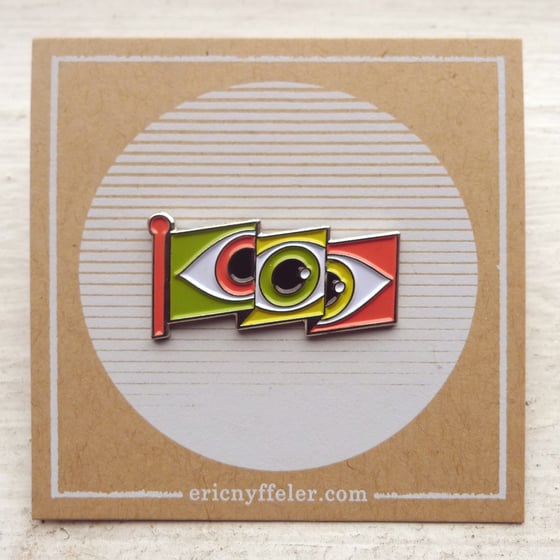 Image of Eyeflag Enamel Pin