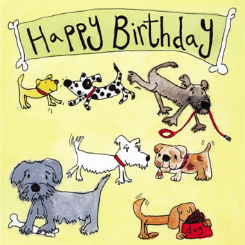 Beth Design — Dogs Birthday Card