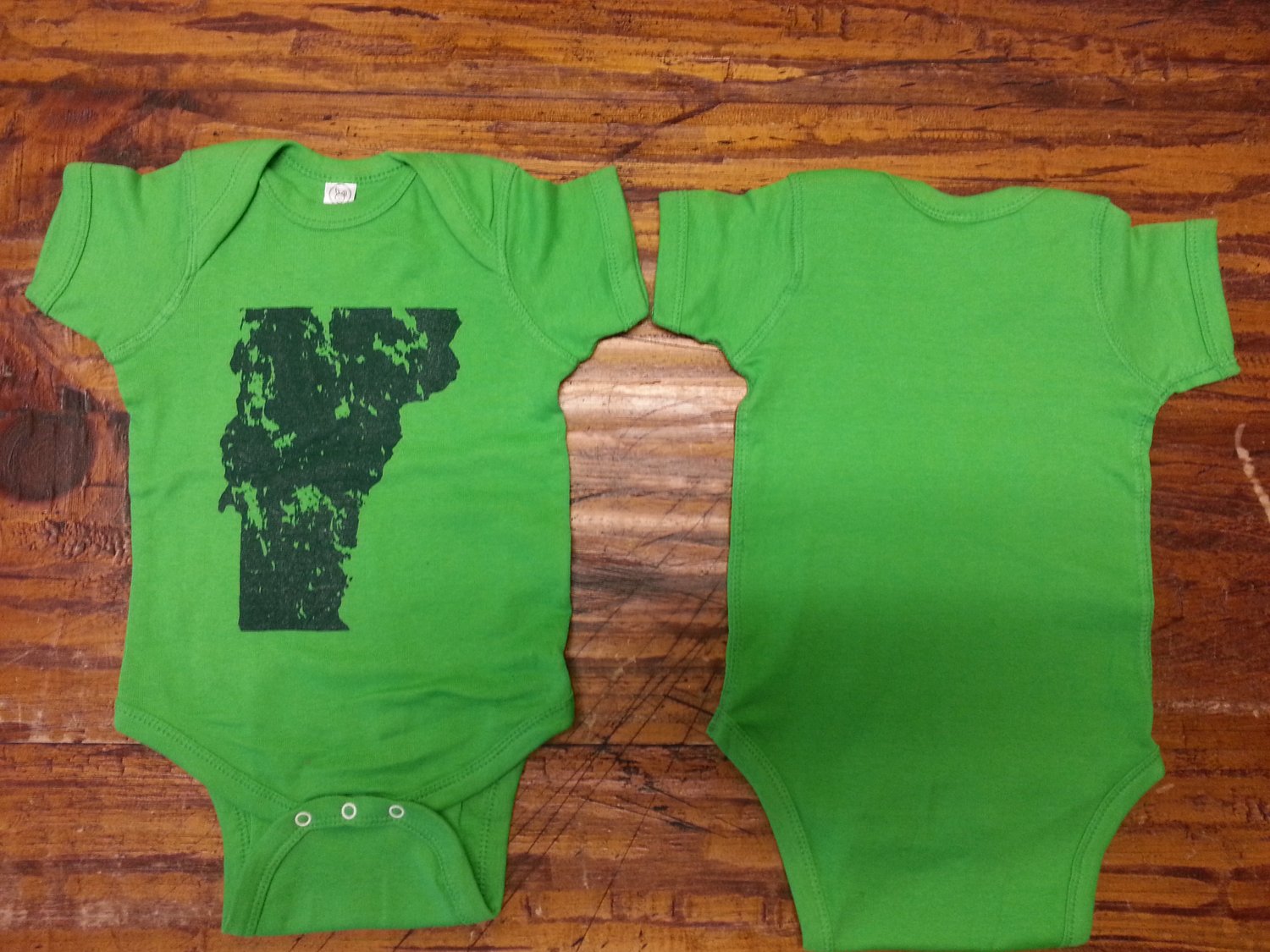 Image of Vermont Onesie - VT Distressed State Bodysuit - Toddler clothing - Vermont clothes - Vermont clothes