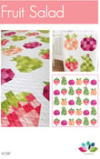 Image of Fruit Salad Ombre Fabric Quilt PDF Pattern