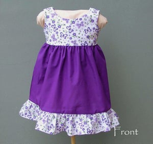Image of The Mia Dress - Purple Butterflies (Size 2)