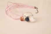 Image of Pink - Living Orb Baby Moss Ball Terrarium Necklace