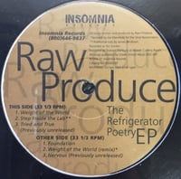 Image 1 of Raw Produce The Refrigerator Poetry EP 1996-97 Limited