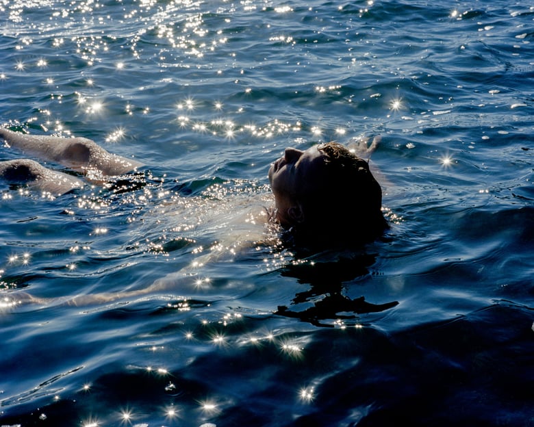 Image of PRINT : Evan in the Mediterranean, 2015