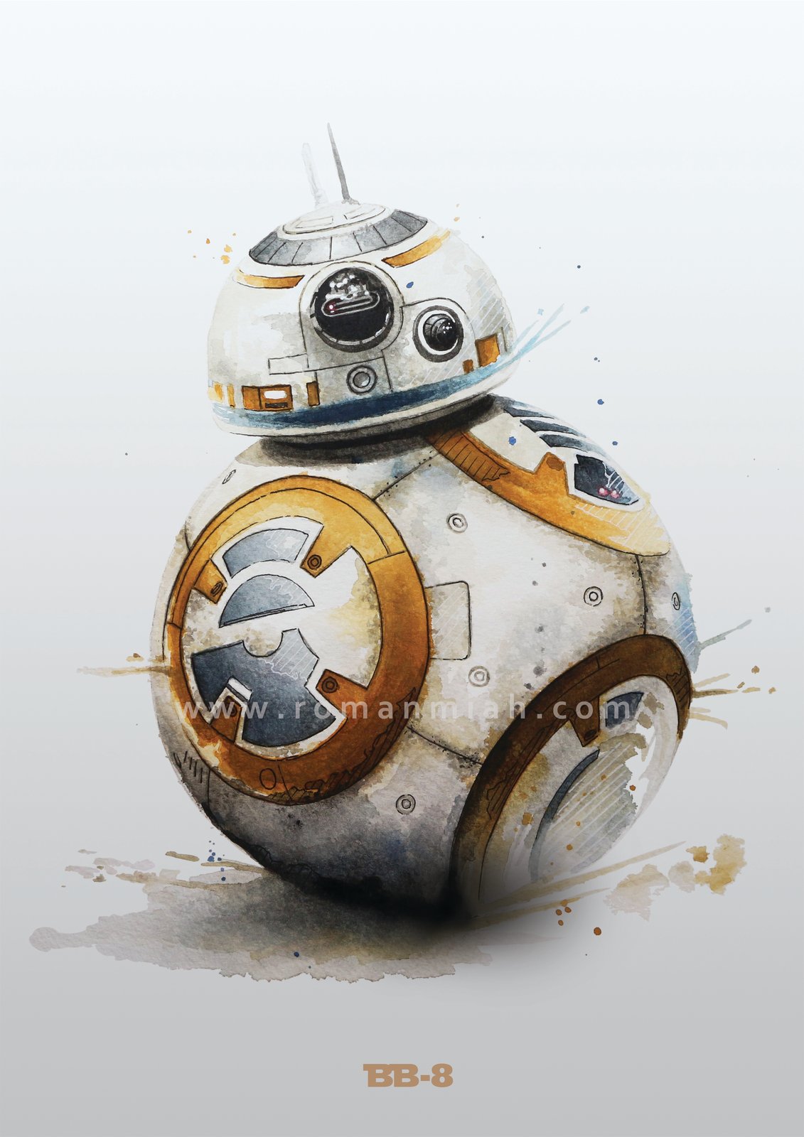 BB-8 Star Wars Poster Print