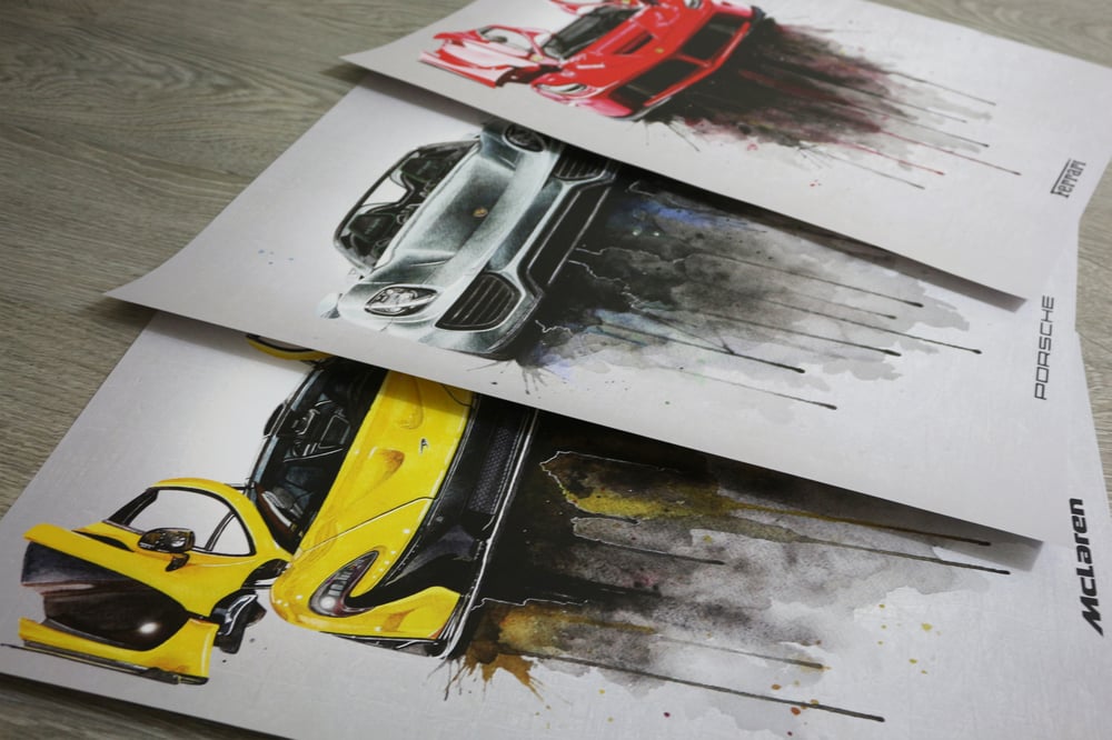 Copic Markers Car Drawing Hypercar Collection