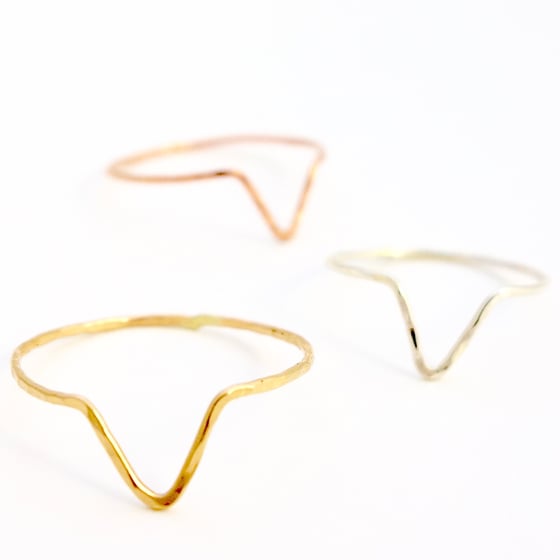 Image of Chevron Stacking Ring