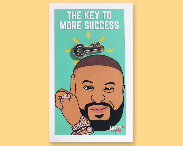 Image of DJ Khaled "Key To More Success" Pin
