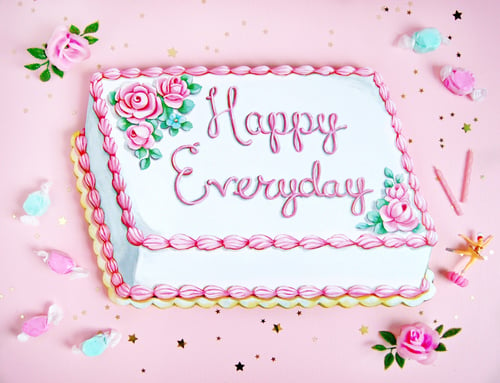 Image of Happy Everyday cake plaque
