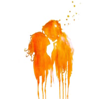 The Kiss (Orange)