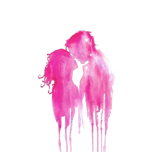 The Kiss (Pink)