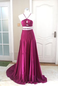 Image 1 of Lovely Two Piece Handmade Chiffon Prom Gown 2016, Prom Dresses 2016, Evening Gowns