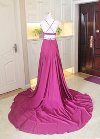 Image 2 of Lovely Two Piece Handmade Chiffon Prom Gown 2016, Prom Dresses 2016, Evening Gowns