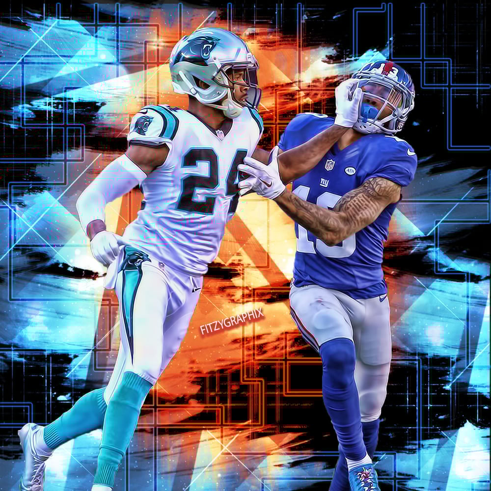 Image of Odell Beckham Jr vs Josh Norman PSD