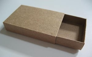 Image of SAMPLE ONE SMALL KRAFT MATCHBOX SKMB1FA