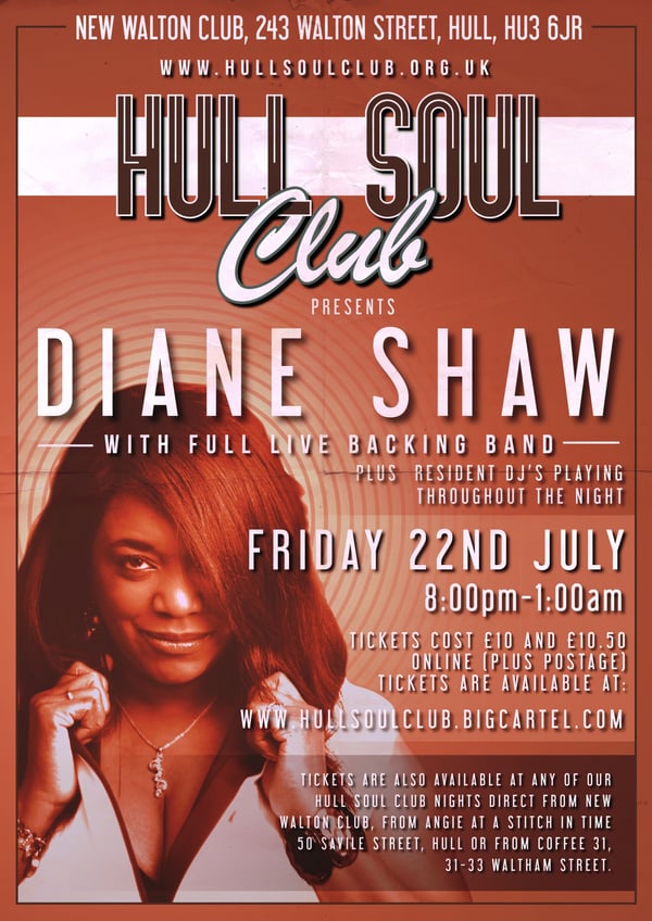 Image of Diane Shaw live at Hull Soul Club