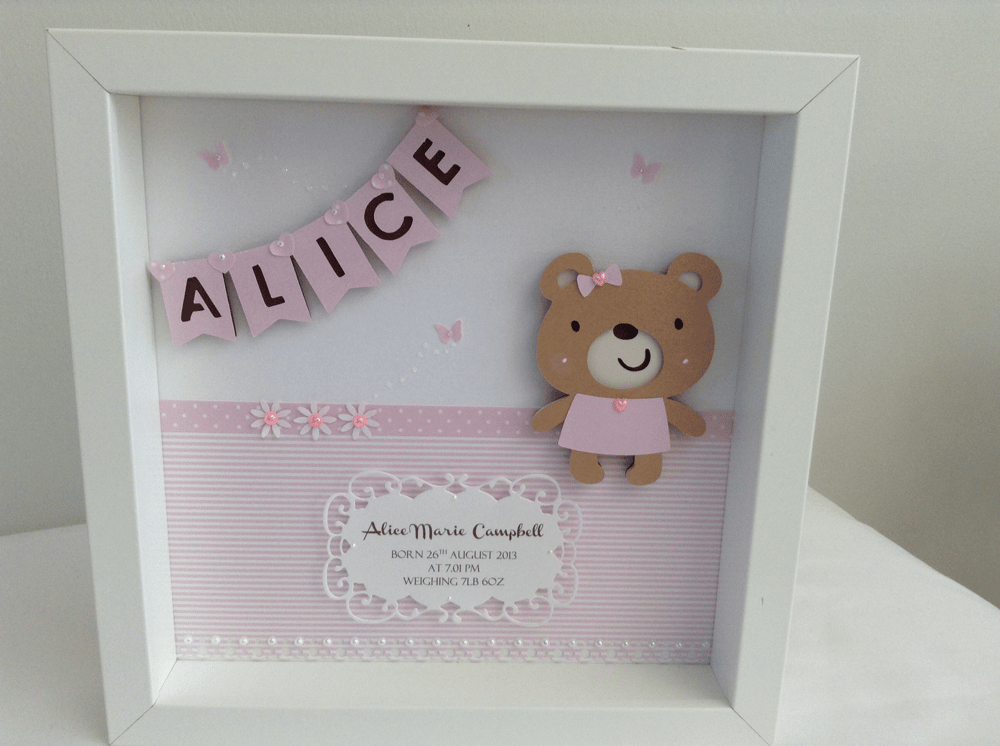 Image of Personalised Teddy Frame