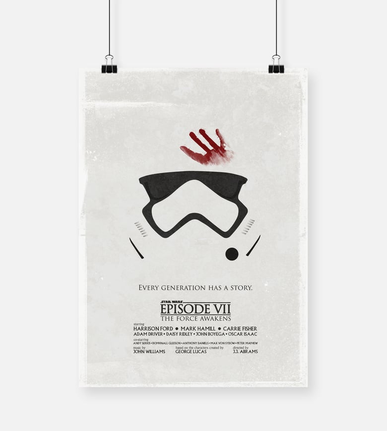 Image of Star Wars Episode VII Stormtrooper A3 Print