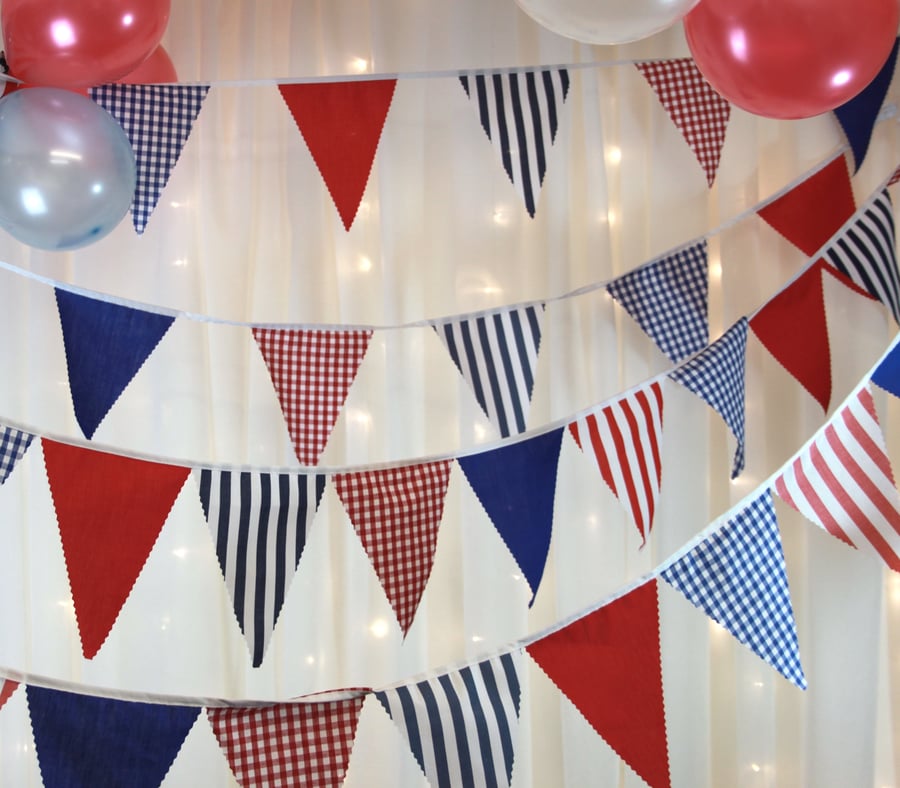 Image of Nautical Beach Hut Bunting 