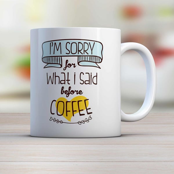 Image of Mug "SORRY"