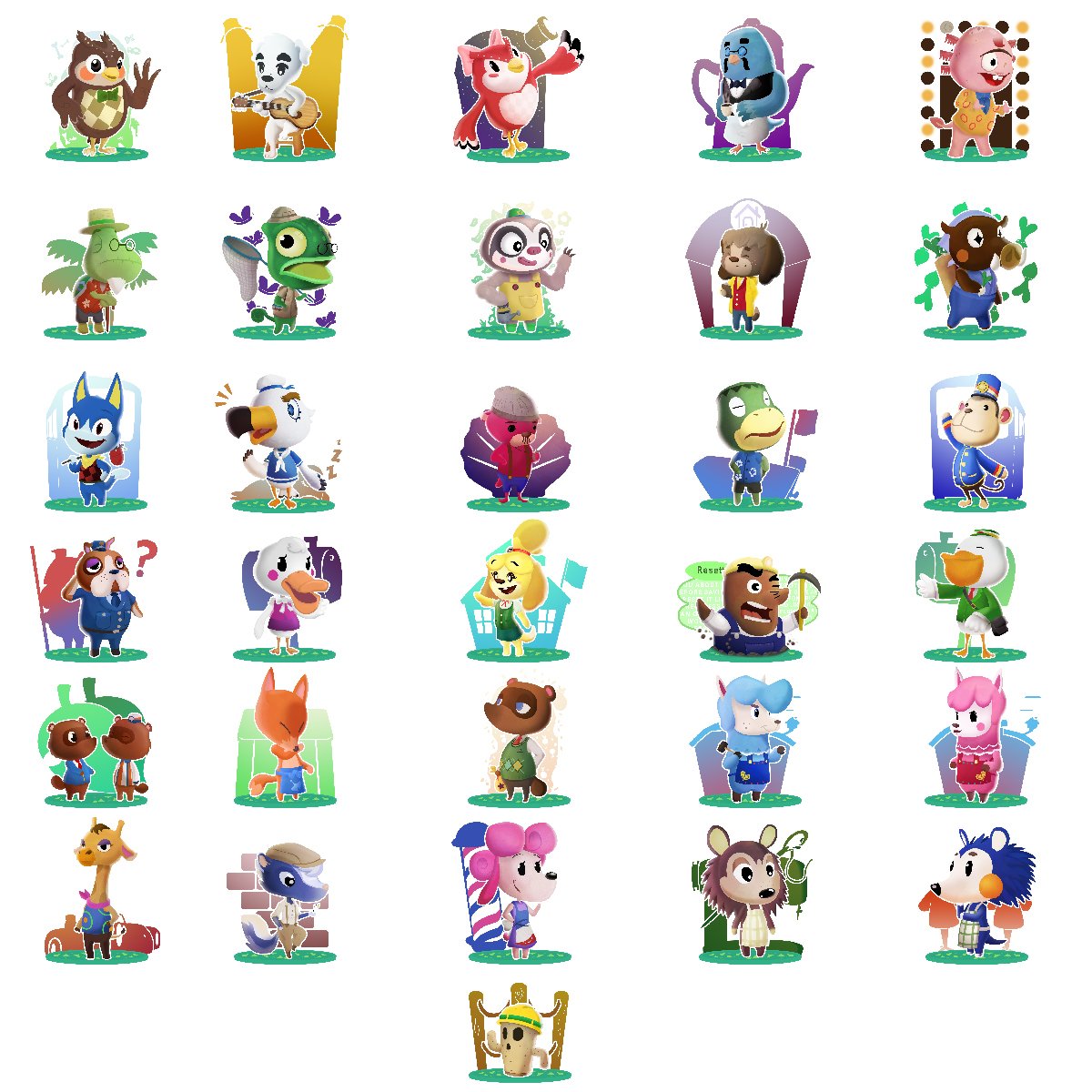 De plus en plus inclusif, animal crossing permet aux personnages d Animal Crossing Print Packs! | Brookes Eggleston