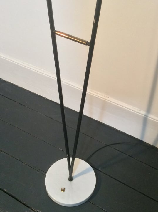 Image of Italian Floor Lamp with Optional Shades, 1950s
