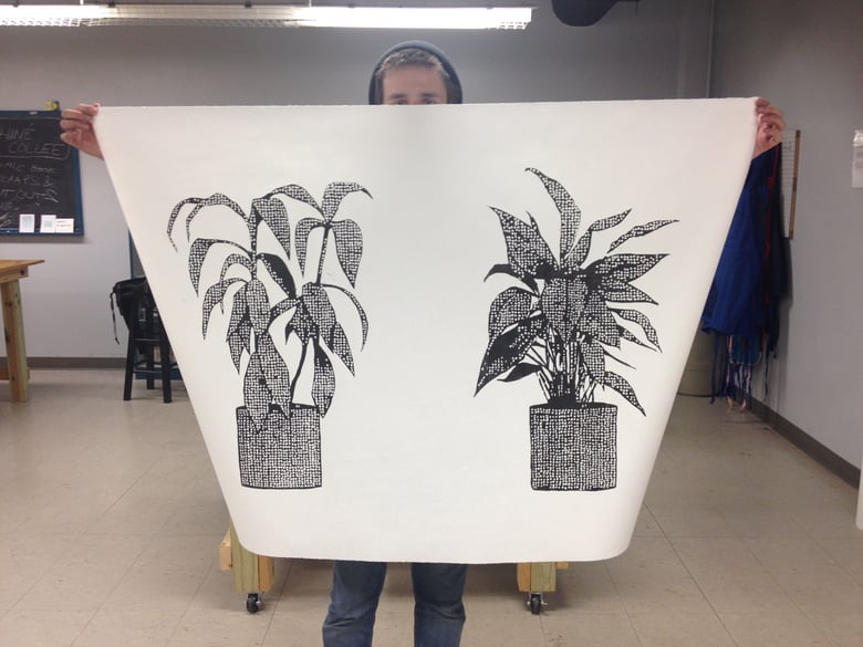 Image of "Plants" - Woodcut