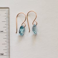 Image 5 of Blue octagon earrings