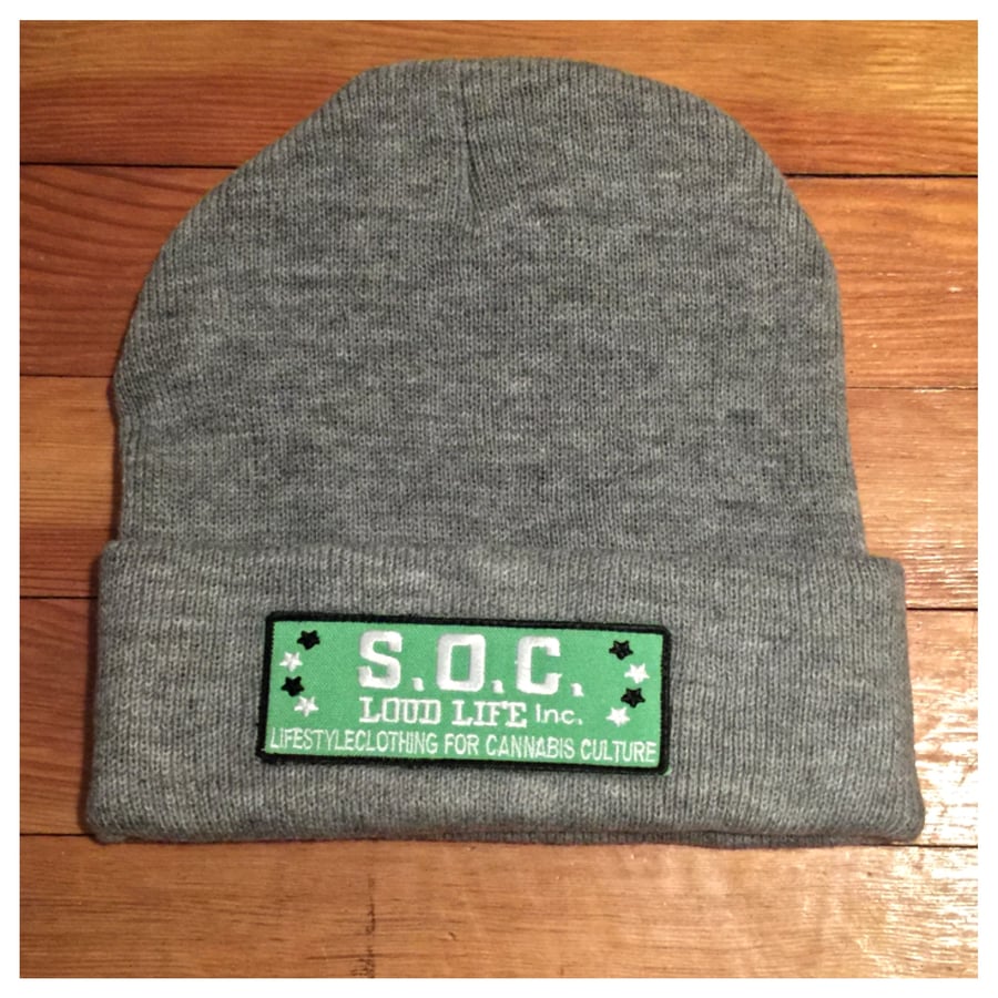 Image of S.O.C. LOUDLIFE PATCHWORK SKULLY (Grey)