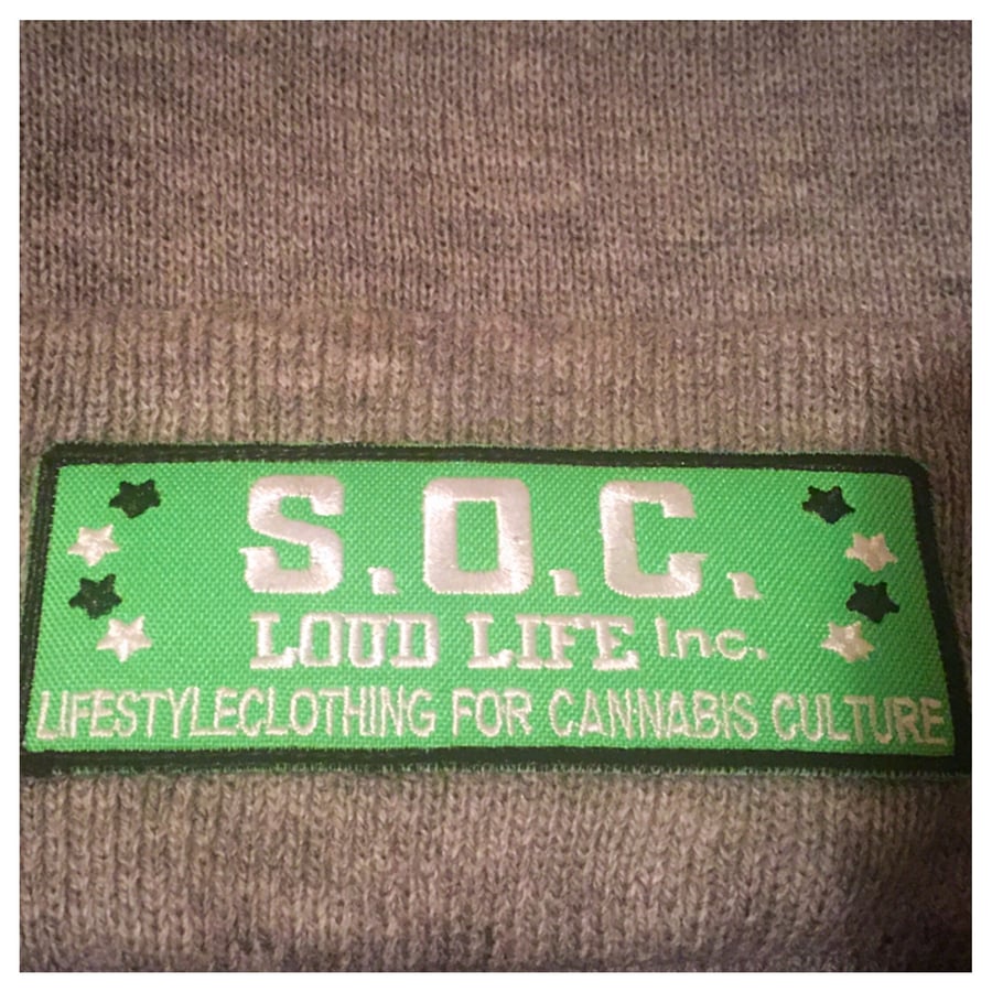 Image of S.O.C. LOUDLIFE PATCHWORK SKULLY (Grey)