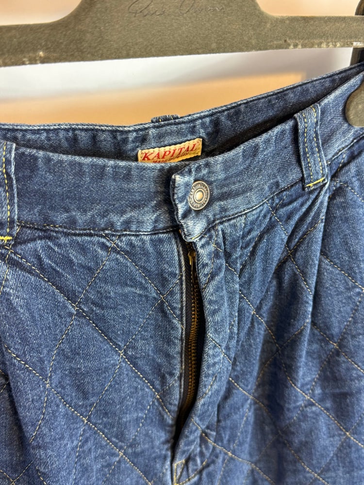 Image of Kapital Quilted Long Jorts