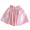 Market Skirt-pink check