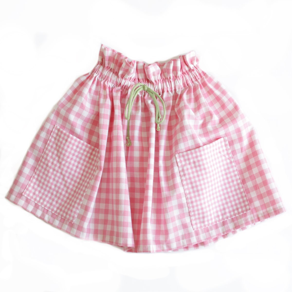 Market Skirt-pink check
