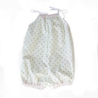 Image 2 of 50s Playsuit-green dot