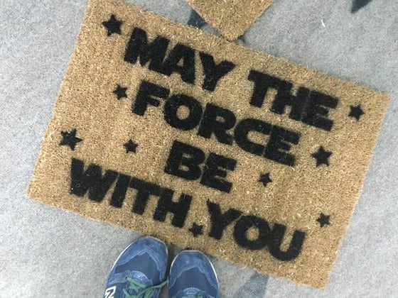 Image of May The Force Be With You Doormat / Entrance Mat