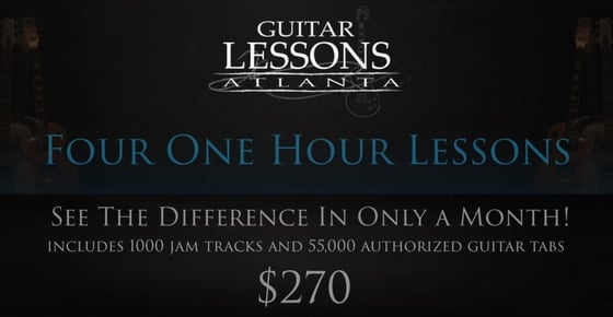 Image of $270 Four One Hour Guitar Lessons
