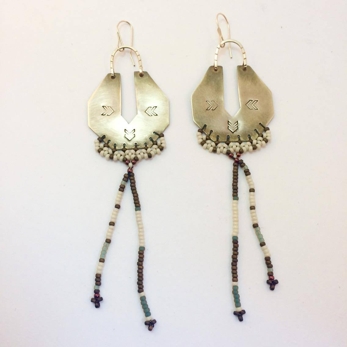 Chevron Serpentina Earrings SERPENTINE AND FAIR