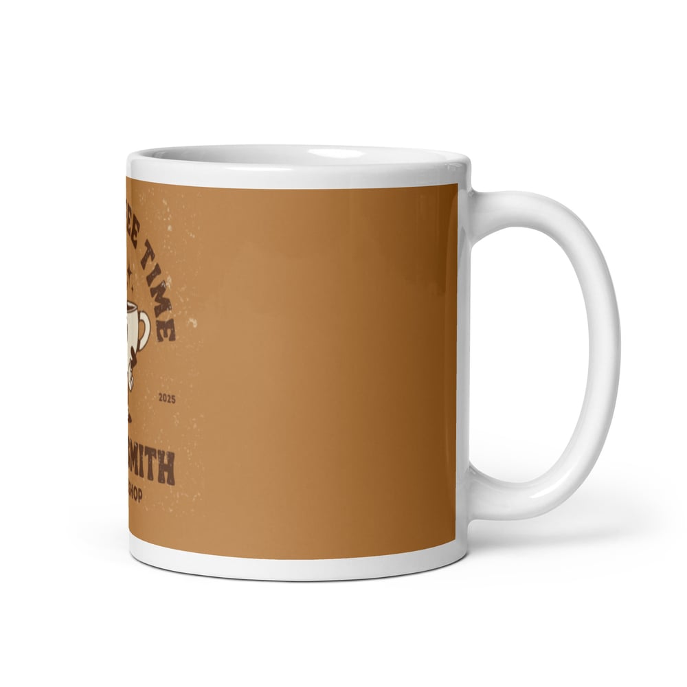 ZEN EXP - “It’s Coffee Time” White glossy mug