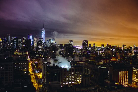 Image of Manhattan Skyline - Poster Print (12" x 18")