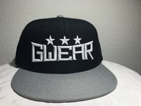 Image 2 of Black 3Star Snapback