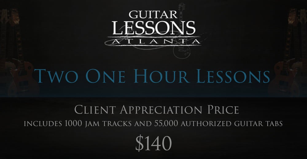 Image of Two One Hour Guitar Lessons (Current Students Only)