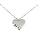 Personalised Sterling Silver Love Heart Necklace